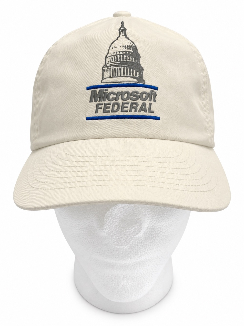 Vintage Microsoft Federal Employee Y2K Capitol Snapback Hat